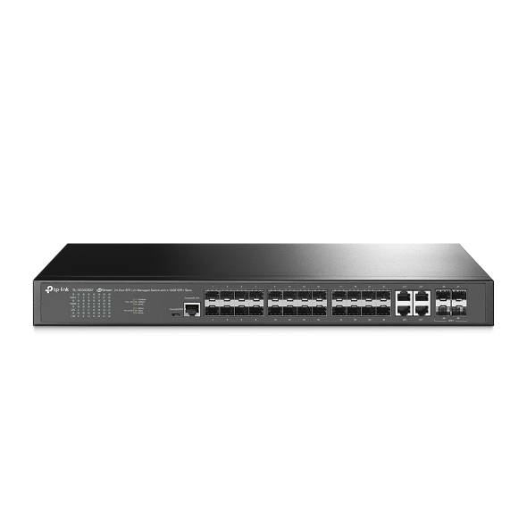Switch administrado JetStream de 24 puertos SFP L2+ con 4 ranuras 10GE SFP+ - SG3428XF (TL-SG3428XF) Switch administrado JetStream de 24 puertos SFP L2+ con 4 ranuras 10GE SFP+ - SG3428XF (TL-SG3428XF)